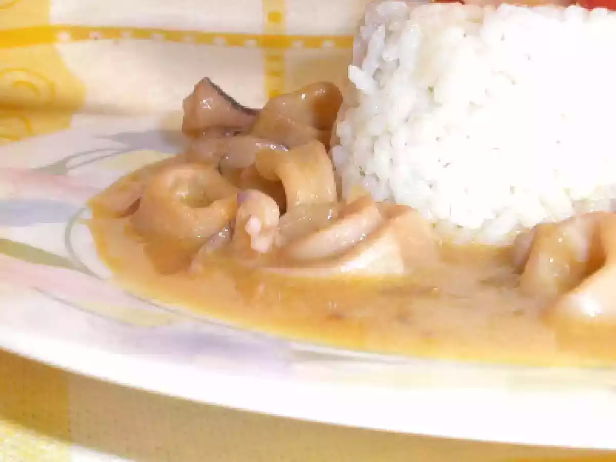 Calamares en salsa de cerveza