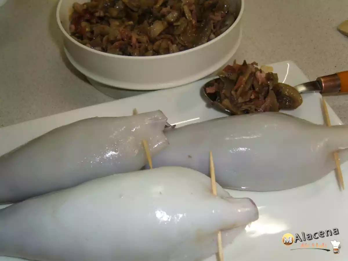 Calamares rellenos con vinagreta - foto 2