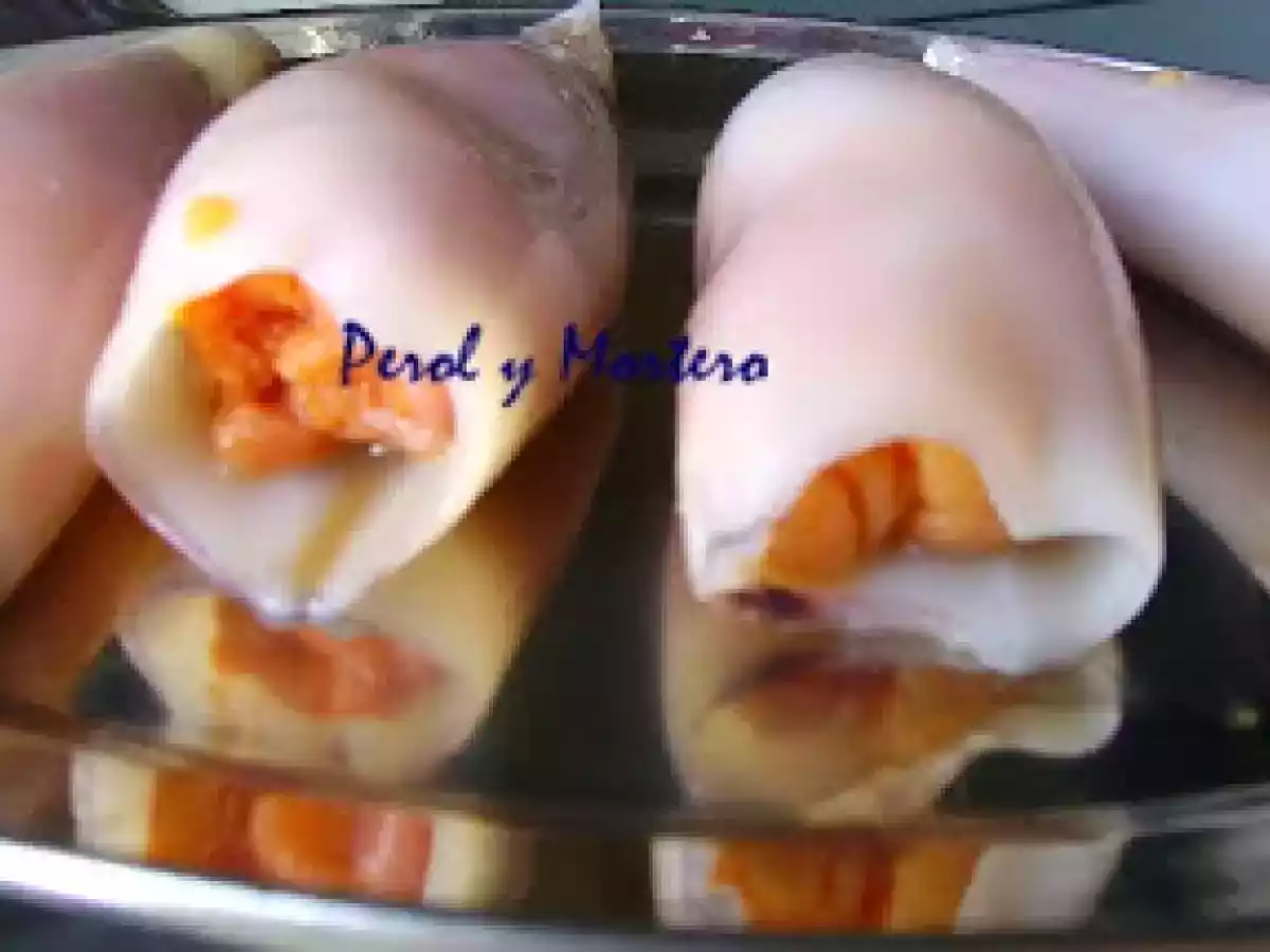 Calamares Rellenos De Huevas De Merluza