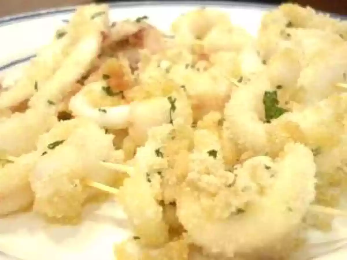Calamari impanati al forno (Calamares empanados al horno) - foto 5