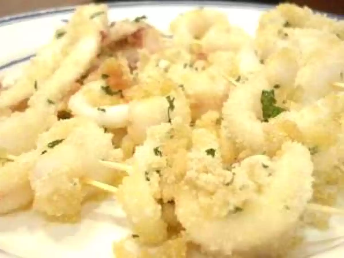 Calamari impanati al forno (Calamares empanados al horno) - foto 6