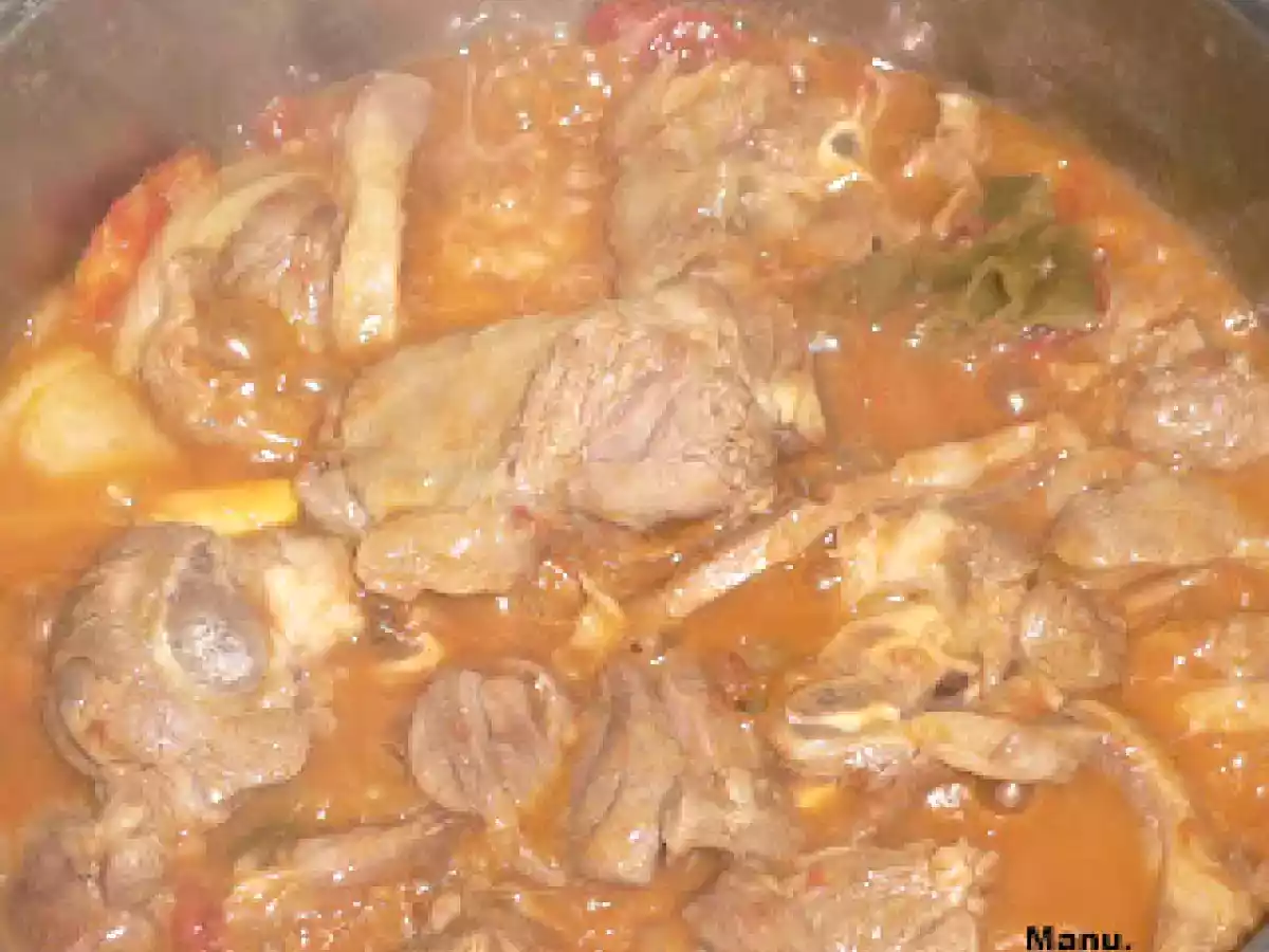 Caldereta de cordero a mi manera.