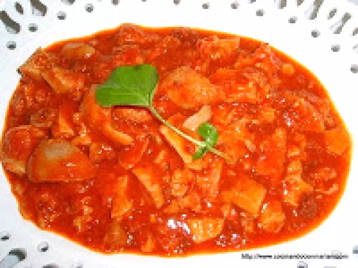 Callos con salsa vizcaina