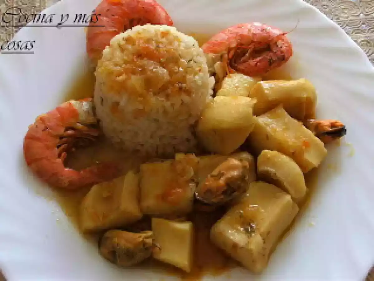 Canana (pota) al eneldo (olla gmc) ( a presión) o en cazuela