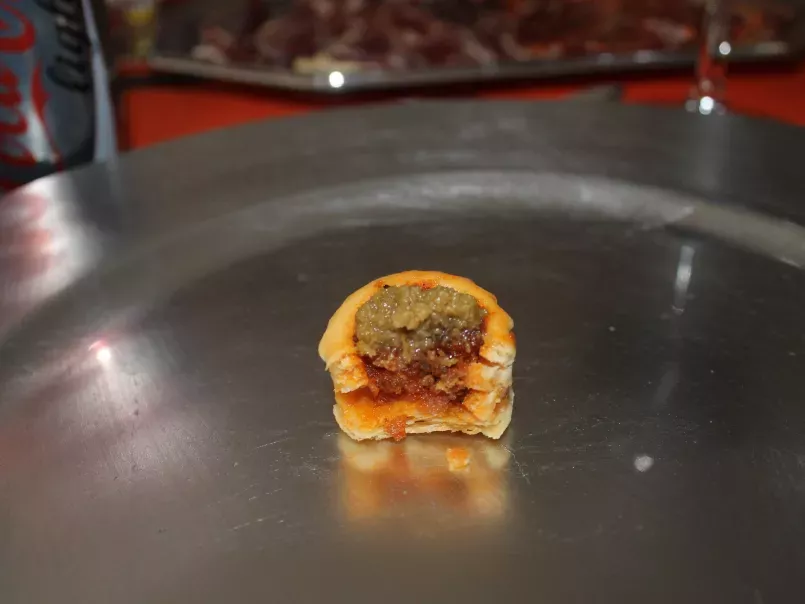 canape de patatera con mermelada de aceituna, foto 3