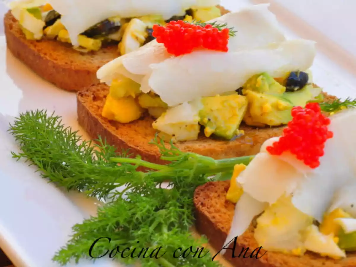 Canapes de bacalao ahumado - foto 2