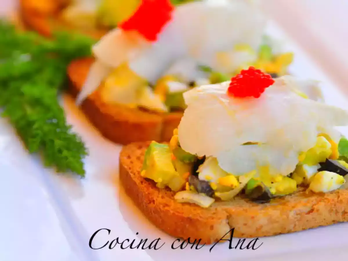 Canapes de bacalao ahumado - foto 3
