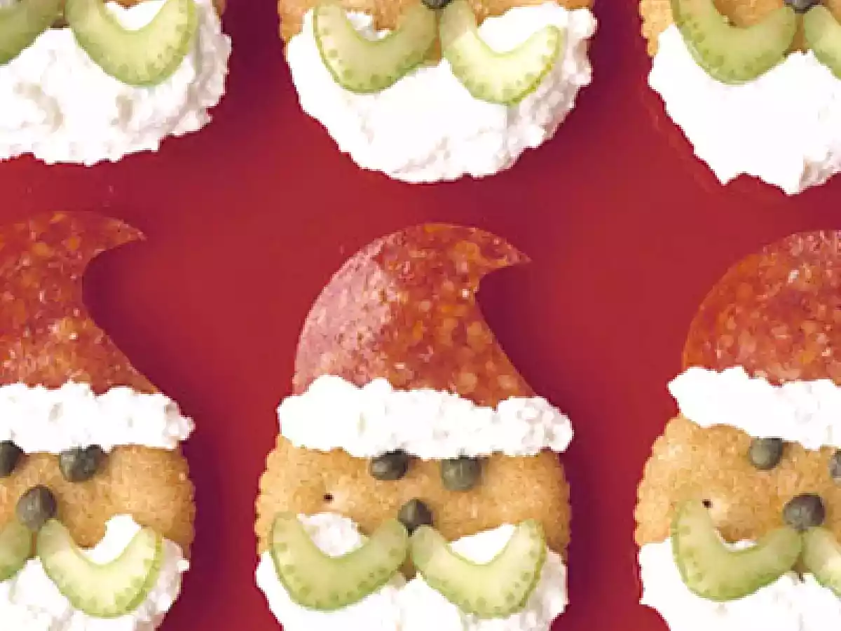 Canapes de papa noel