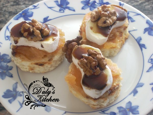 Canapes De Queso Con Membrillo Receta Petitchef