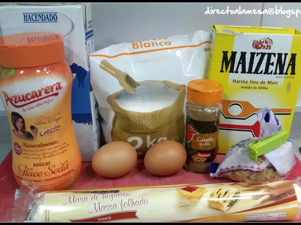 Cañas de hojaldre rellenas de crema pastelera - foto 7