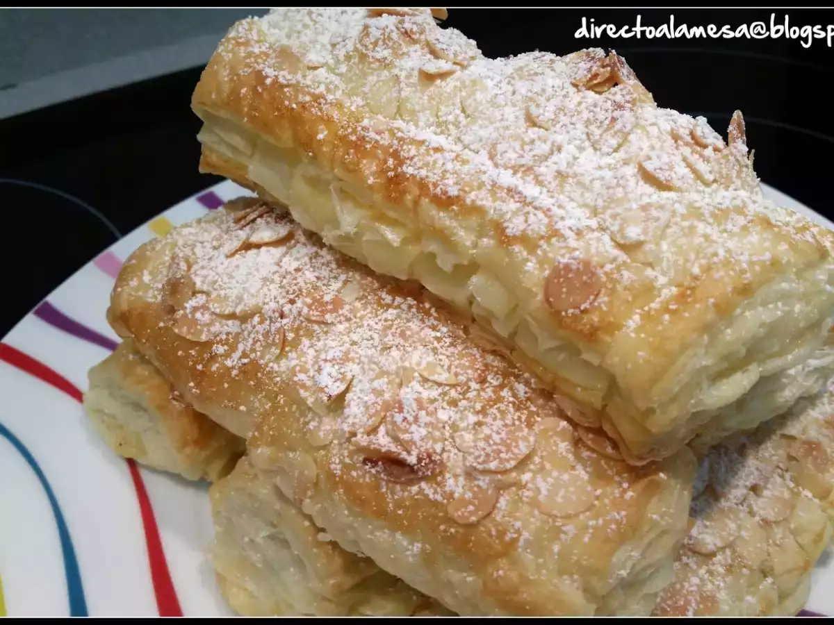 Cañas de hojaldre rellenas de crema pastelera - foto 10