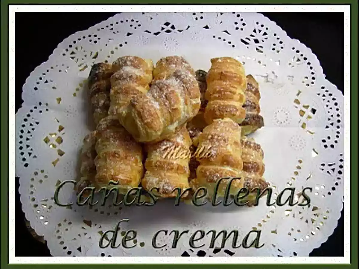 CAÑAS RELLENAS DE CREMA