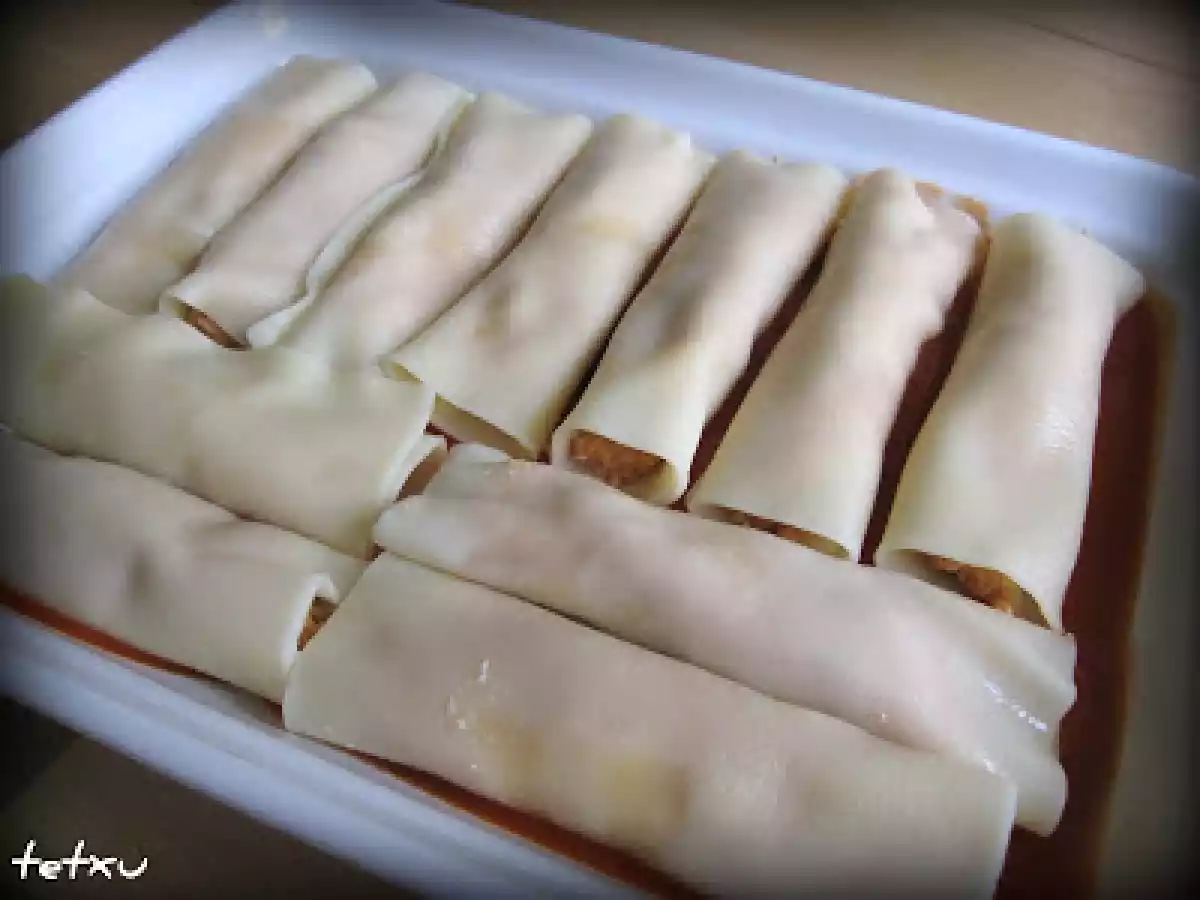 Canelónes de Atún (fussioncook y tradicional) - foto 4