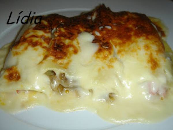 CANELONES DE BERENJENAS Y SETAS (canelons d'alberginia i bolets)