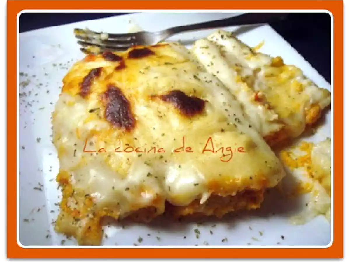 CANELONES DE CANGREJO Y GAMBAS