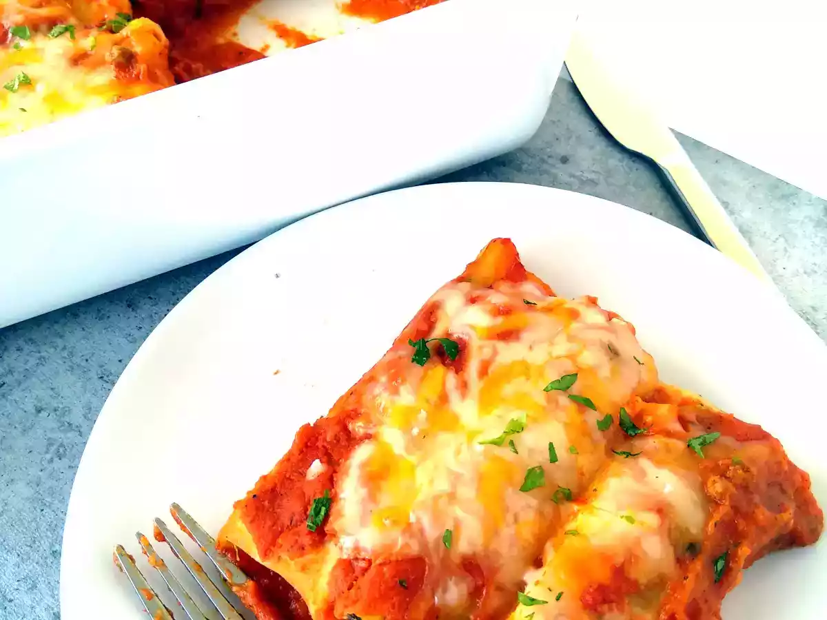 Canelones de carne picada y espinacas - foto 4