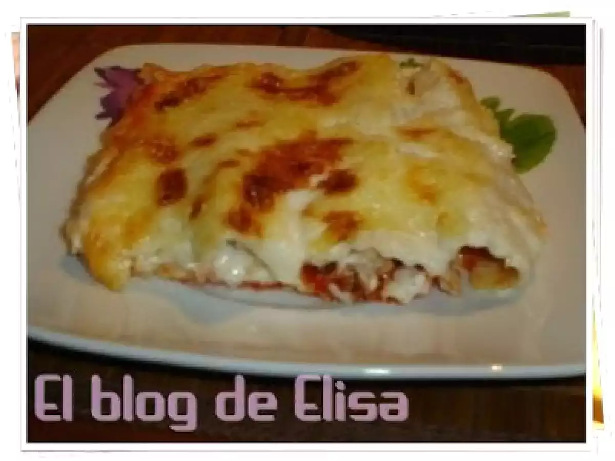 Canelones de carne y champiñones - foto 2