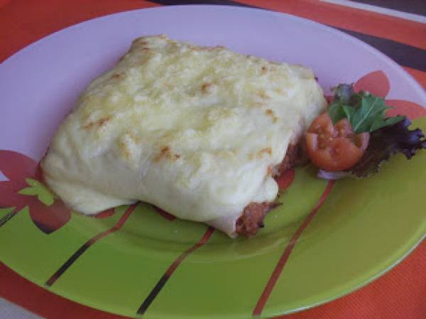 Canelones de carne y pollo