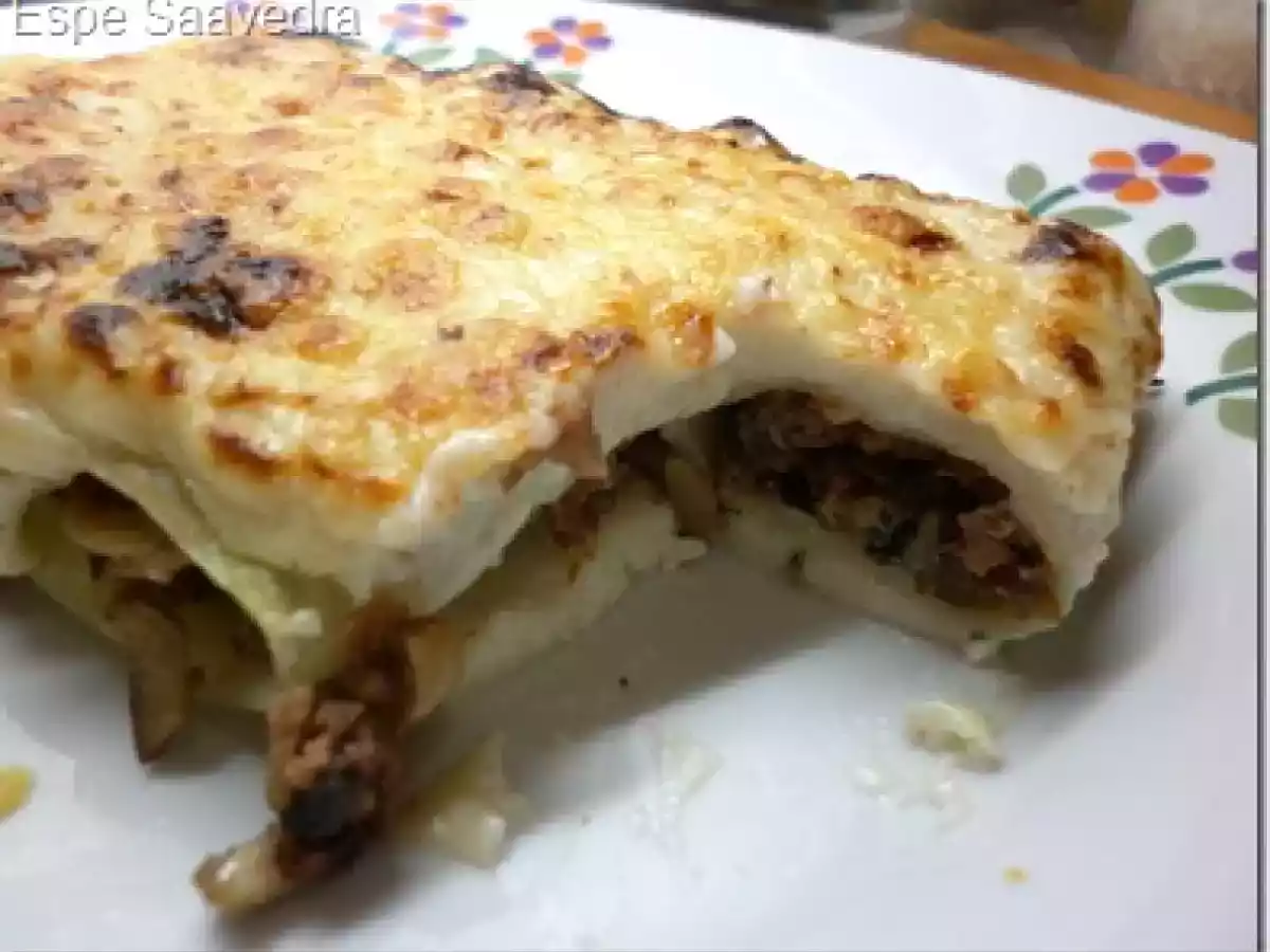 Canelones de confit de pato y champiñones - foto 3