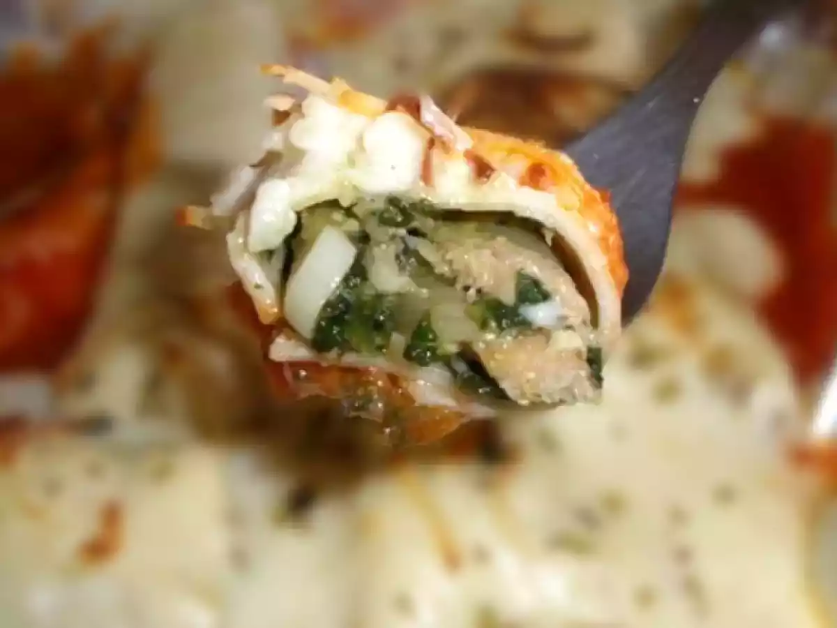 Canelones de espinaca y Bonito - foto 2