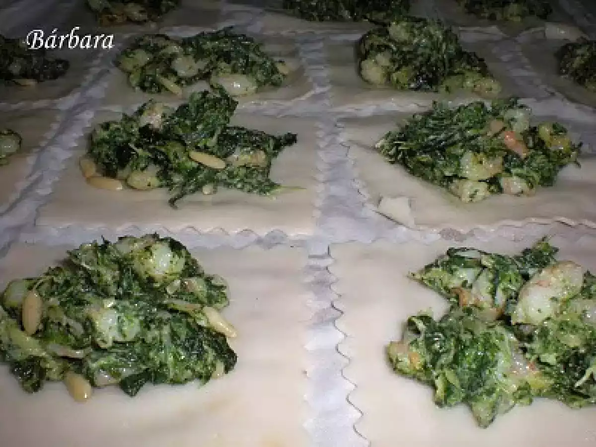 CANELONES DE ESPINACAS Y GAMBAS - foto 3