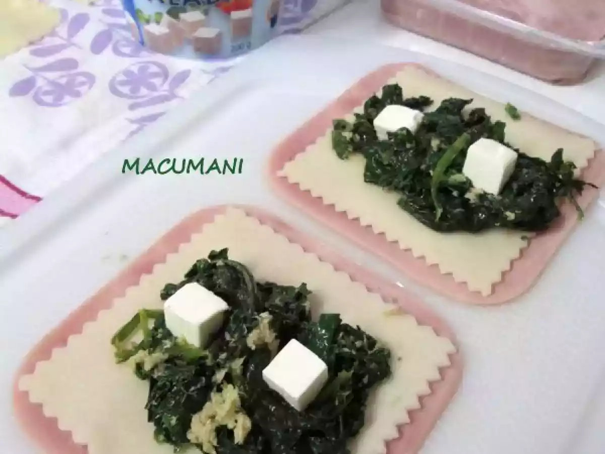 Canelones de espinacas y jamón york - foto 3