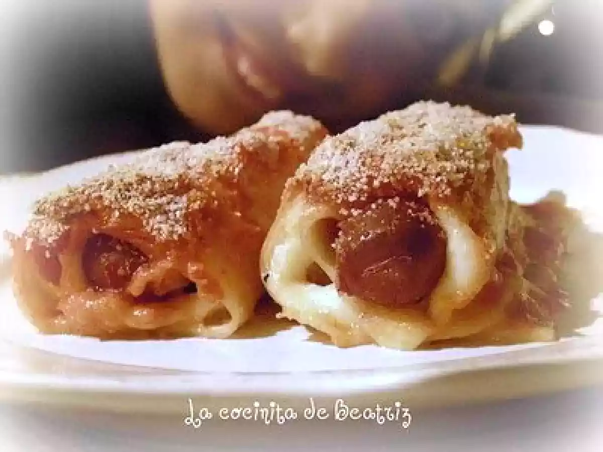 Canelones de salchicha