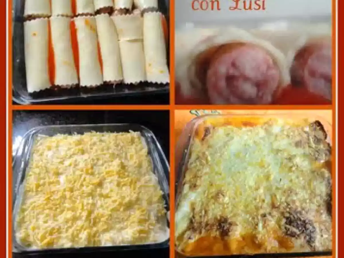 Canelones de Salchichas