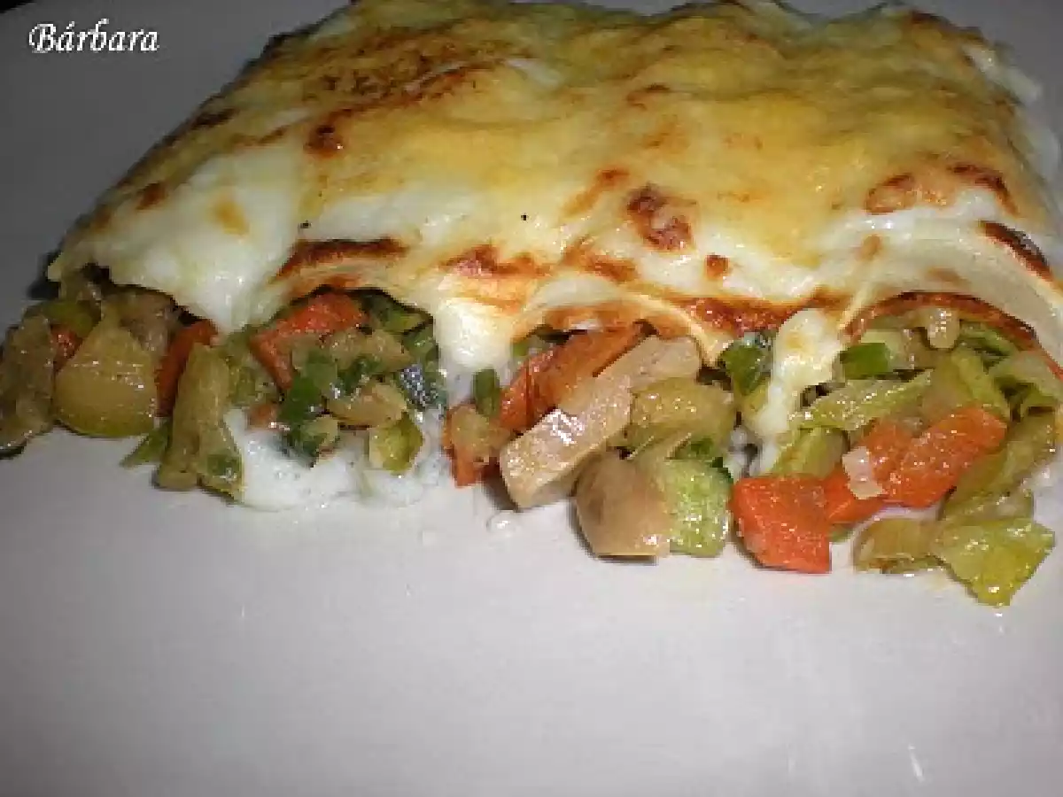 CANELONES DE VERDURAS Y LENTEJAS - foto 2