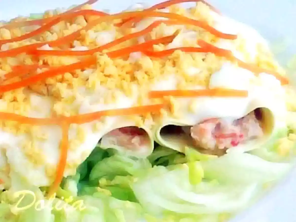 Canelones fríos de atún y mayonesa - foto 2