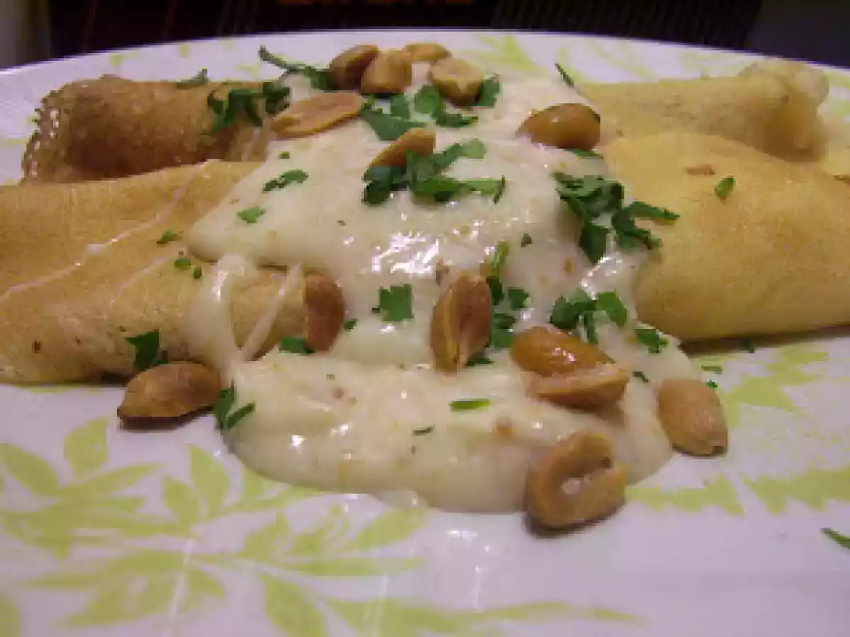 Canelones relleno con pollo y maní - foto 2