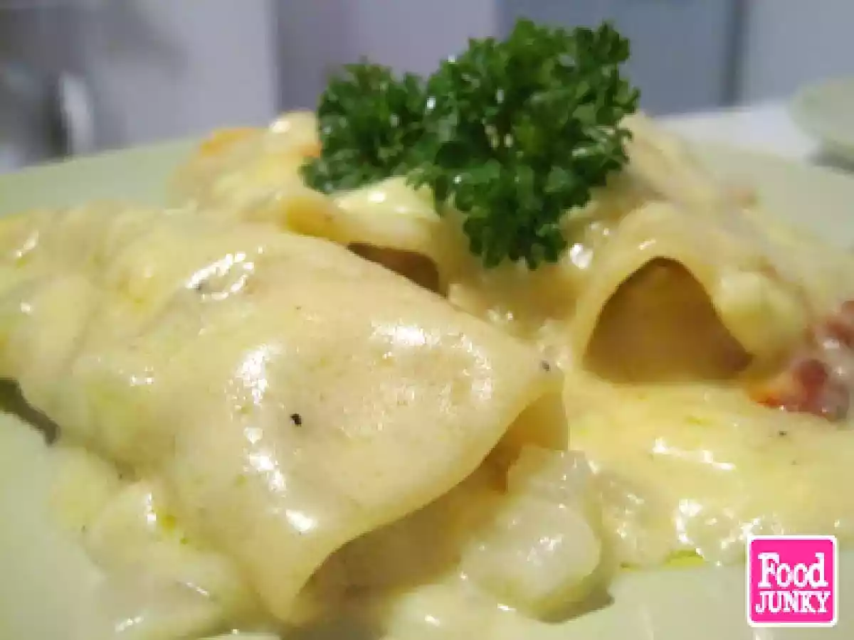 Canelones rellenos de palmito