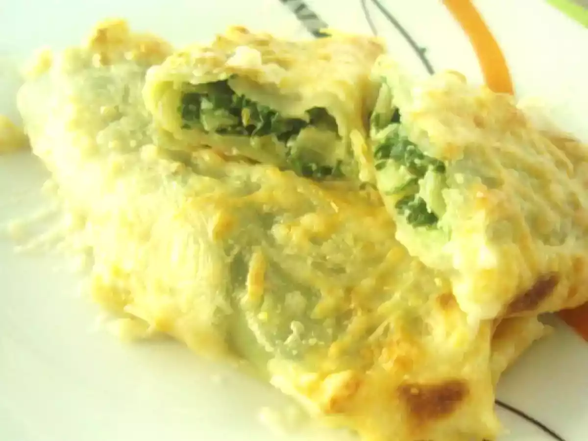 Canelons de bledes i formatge / Canelonaes de acelgas y queso