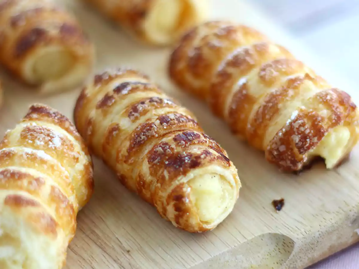 Cannoli con crema pastelera de vainilla - foto 3