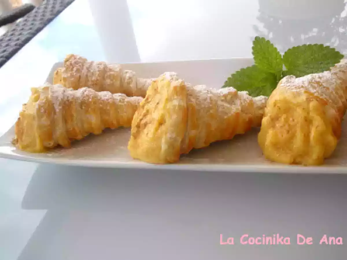 Capiruchos de crema de papaya