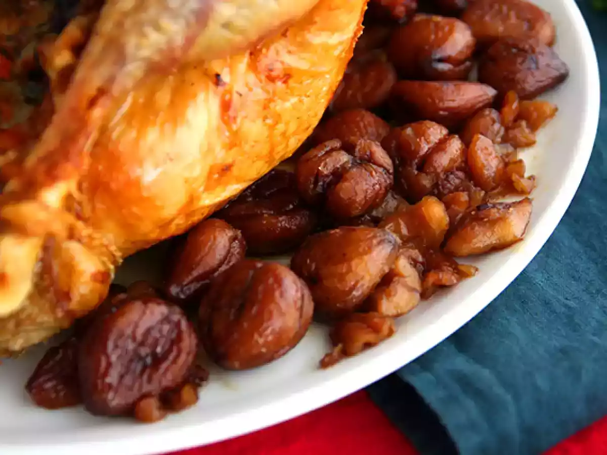 Capón relleno con castañas en miel - foto 4