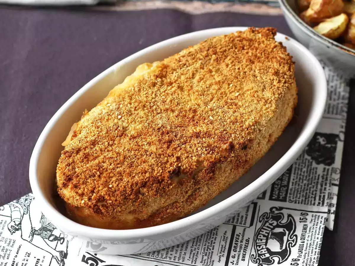 Caprice des Dieux rebozado en freidora de aire con patatas crujientes - foto 7