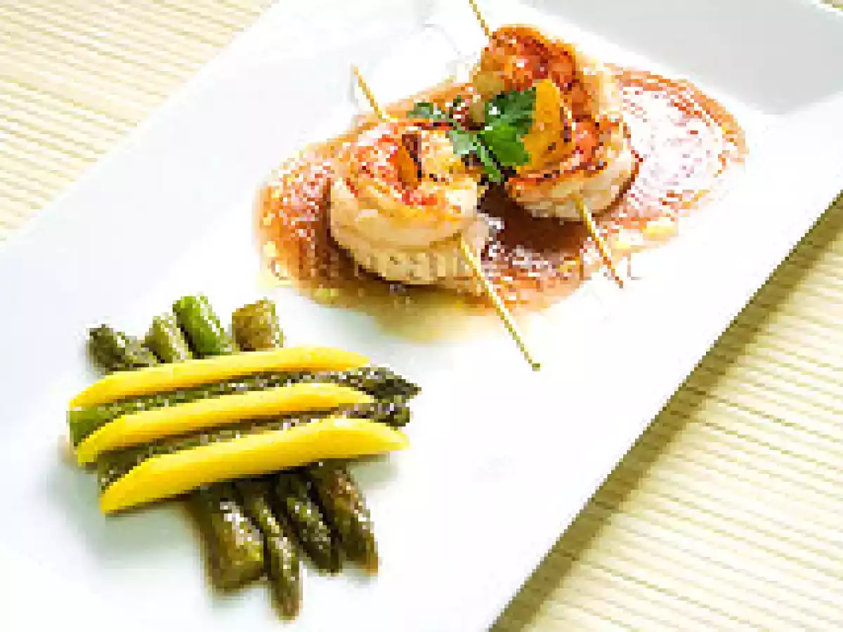 Carabineros con salsa de naranjas - foto 2