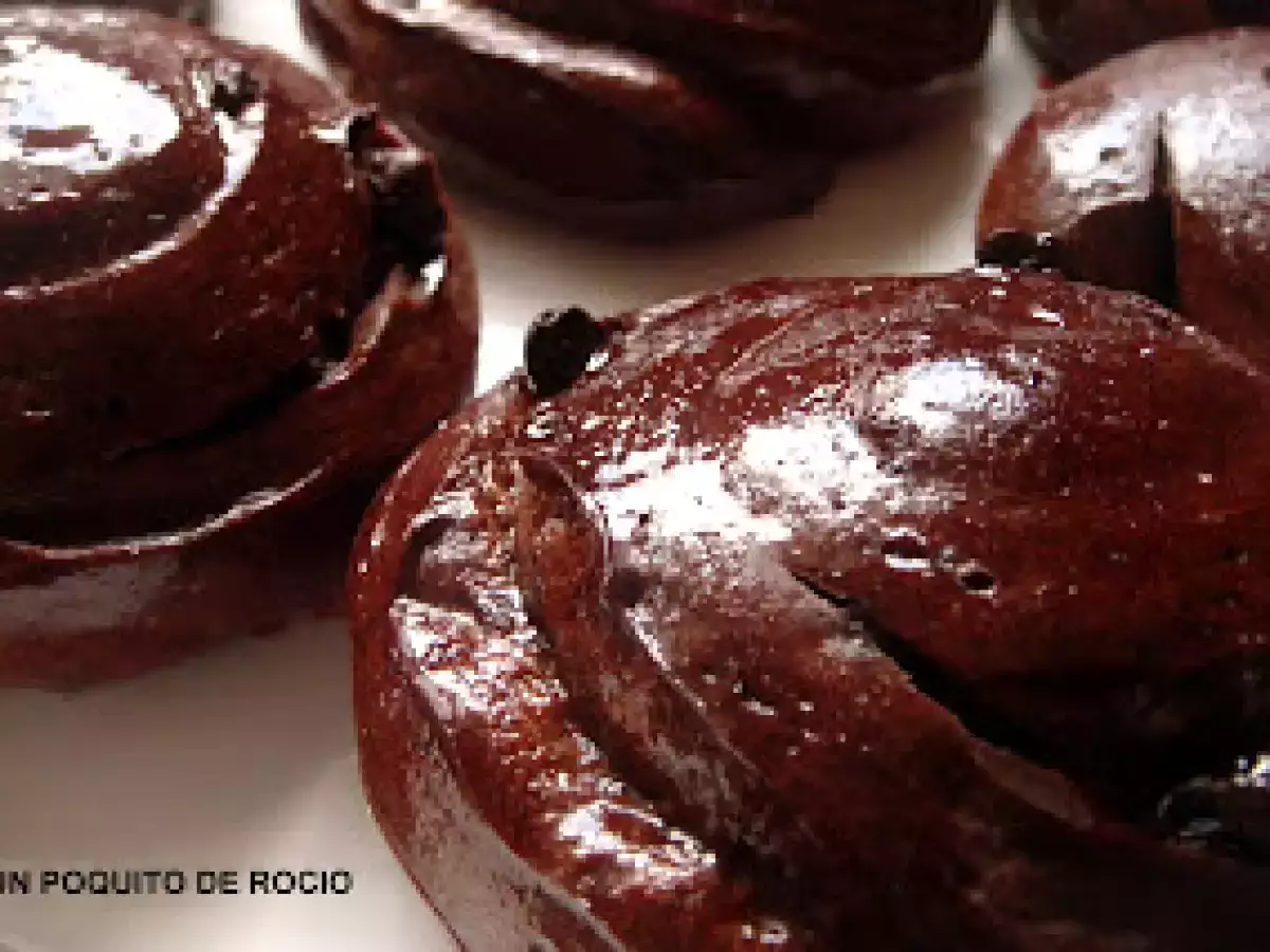 Caracolas de chocolate deliciosas - foto 2