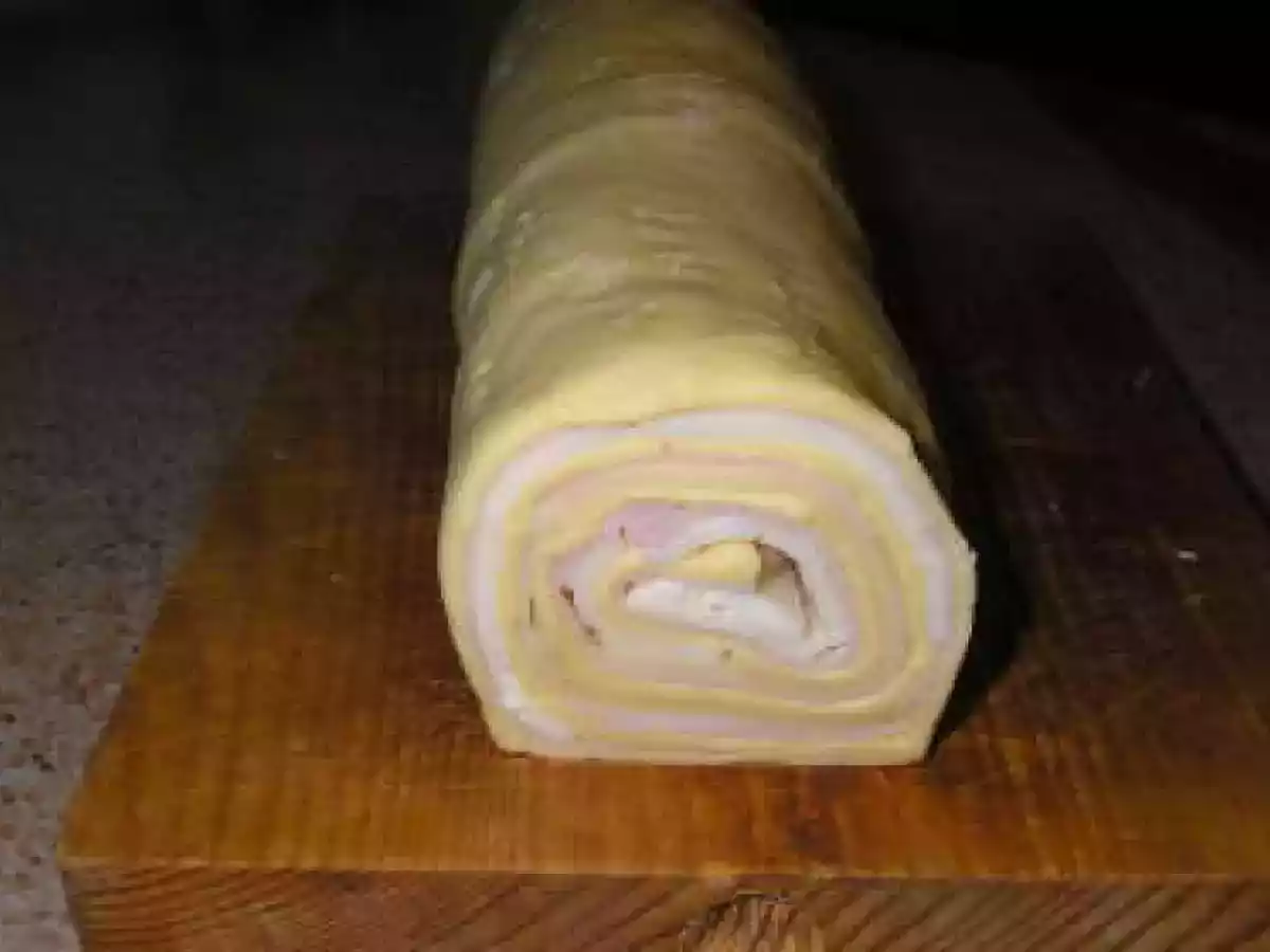 Caracolas de pechuga de pavo y queso. - foto 2