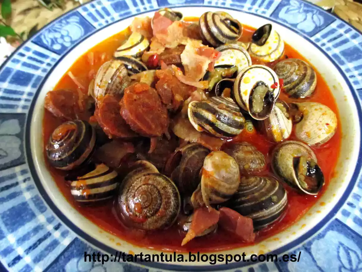 Caracoles con jamón y chorizo - foto 2