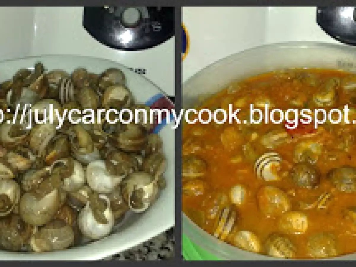 Caracoles con tomate