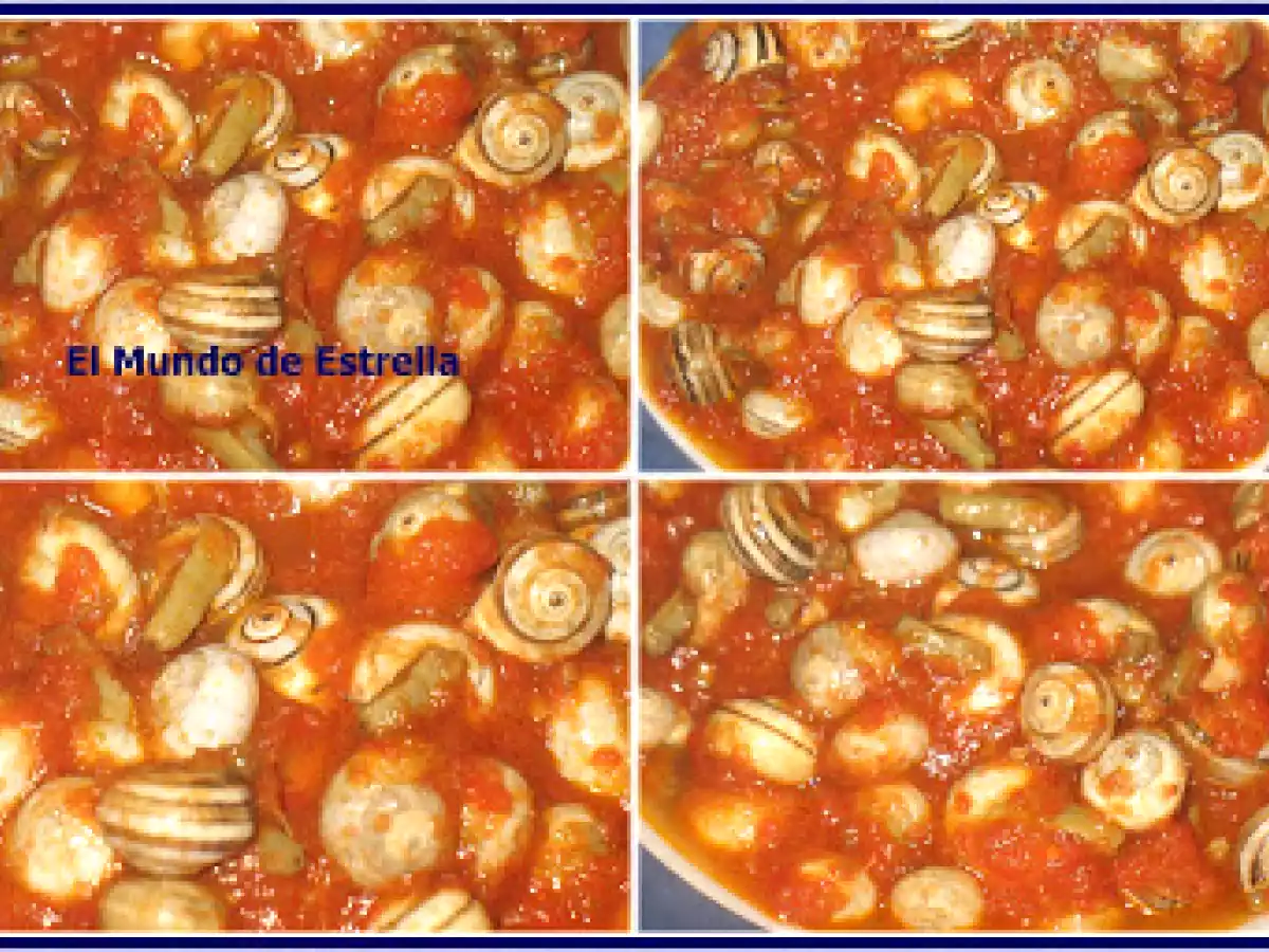Caracoles con tomate