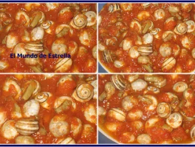 Caracoles con tomate