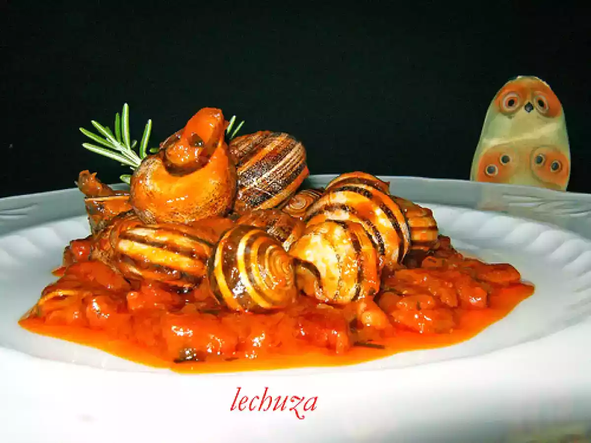 Caracoles en salsa picante (al gusto del sr.d)