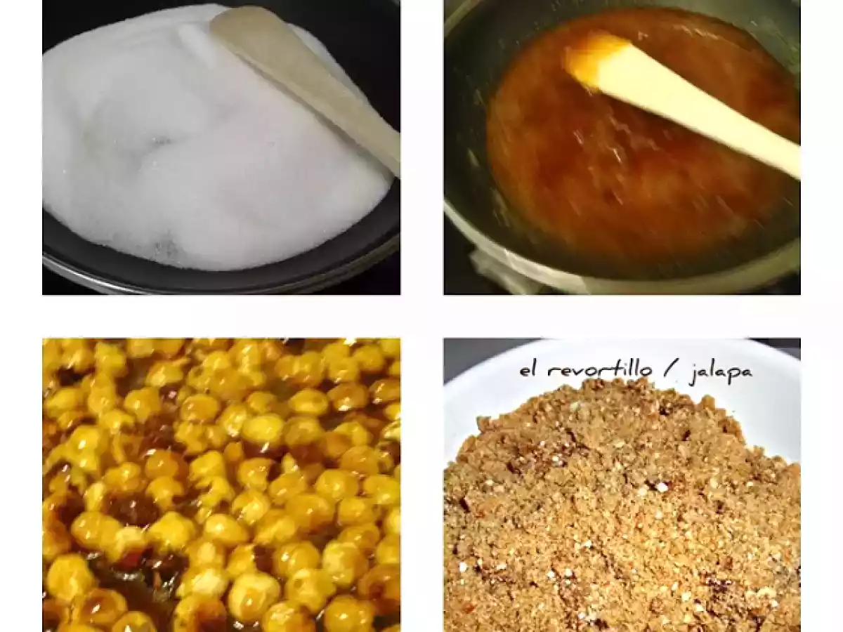 CARAMELO EN POLVO CON FRUTOS SECOS