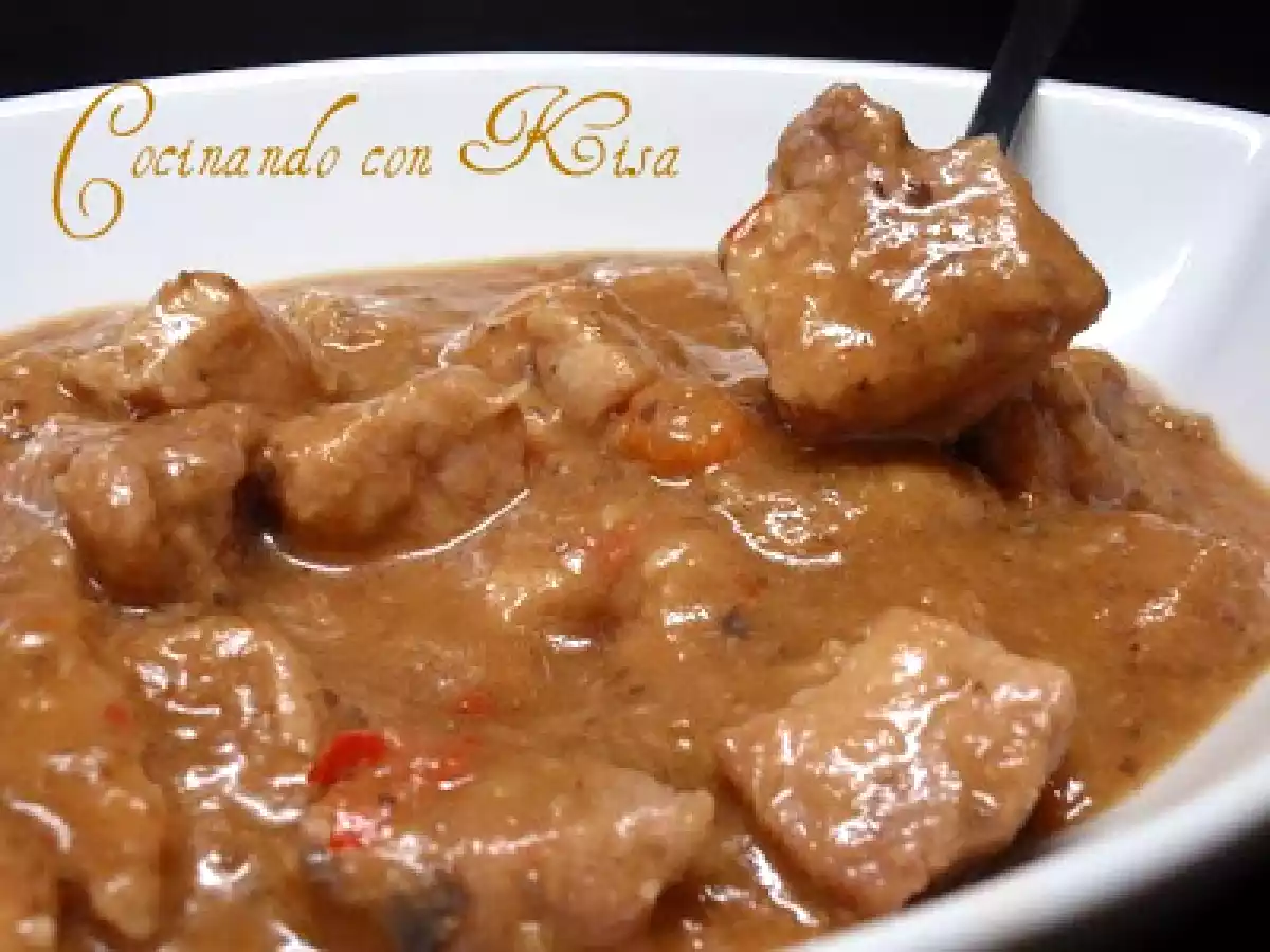 Carne de cerdo en salsa al Oporto (fussioncook)