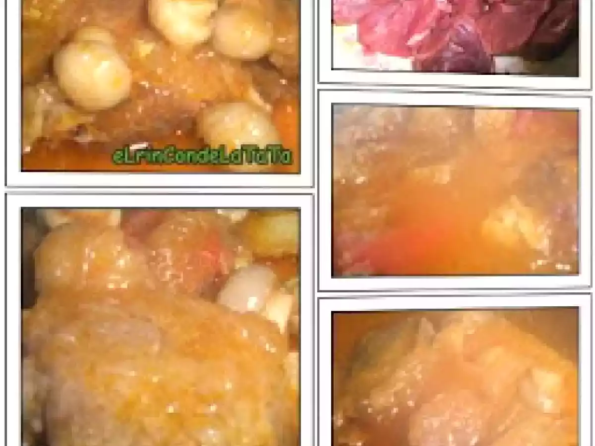 Carne guisada con champiñones