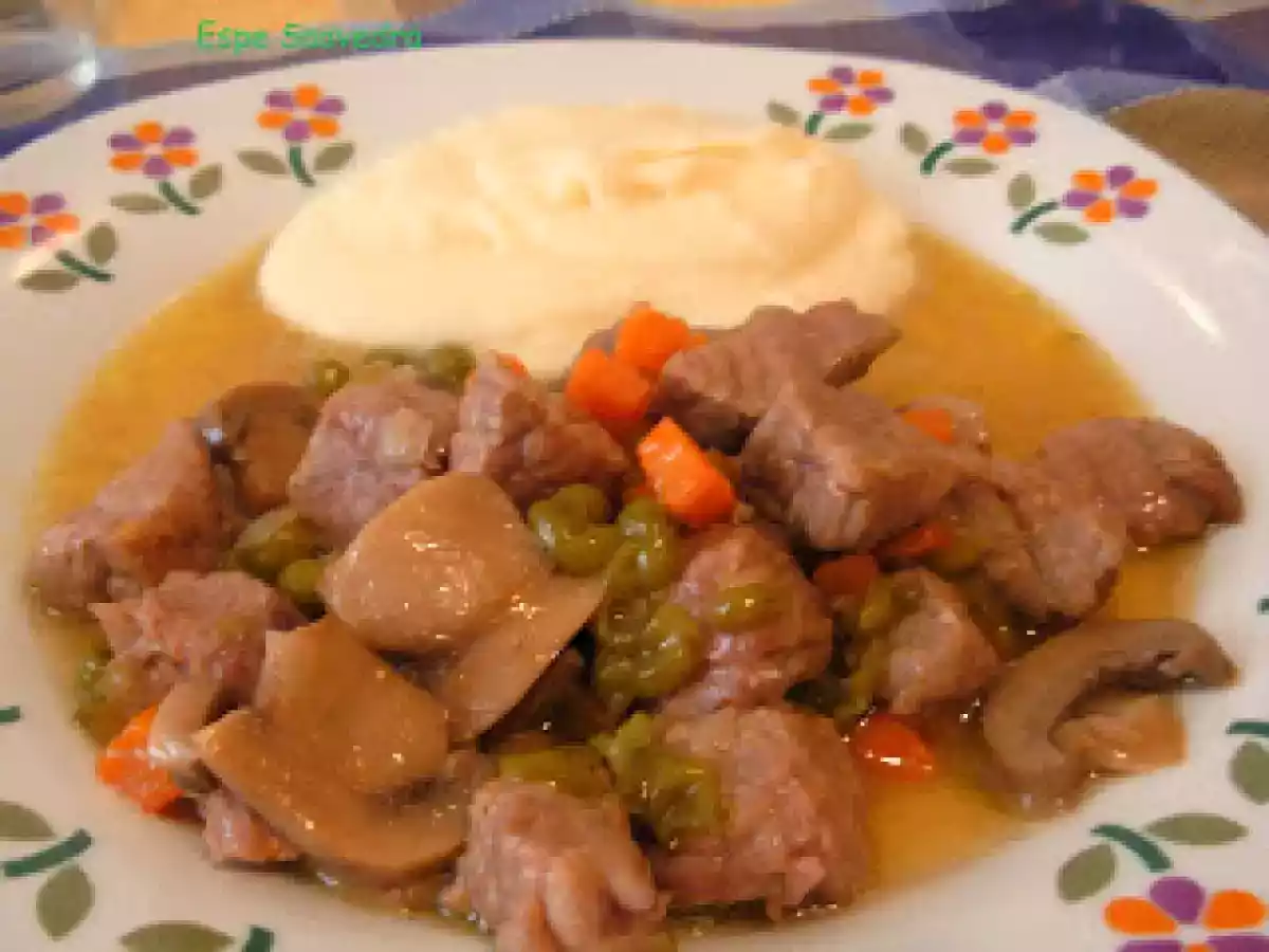 Carne guisada en olla expres