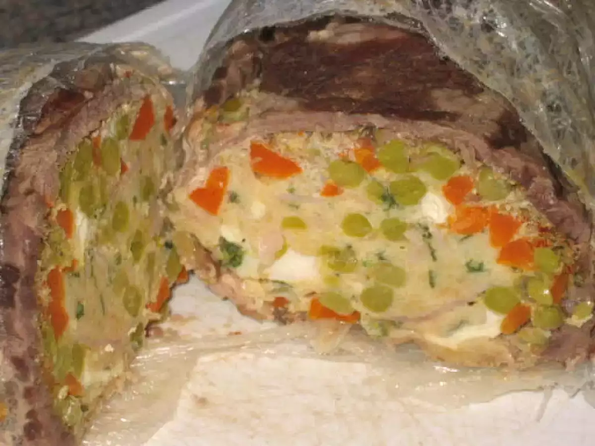 Carne rellena al microondas - foto 2